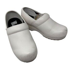 Skechers Candaba White Work Clogs Size 10 Slip Resistant Comfort Shoes Womens